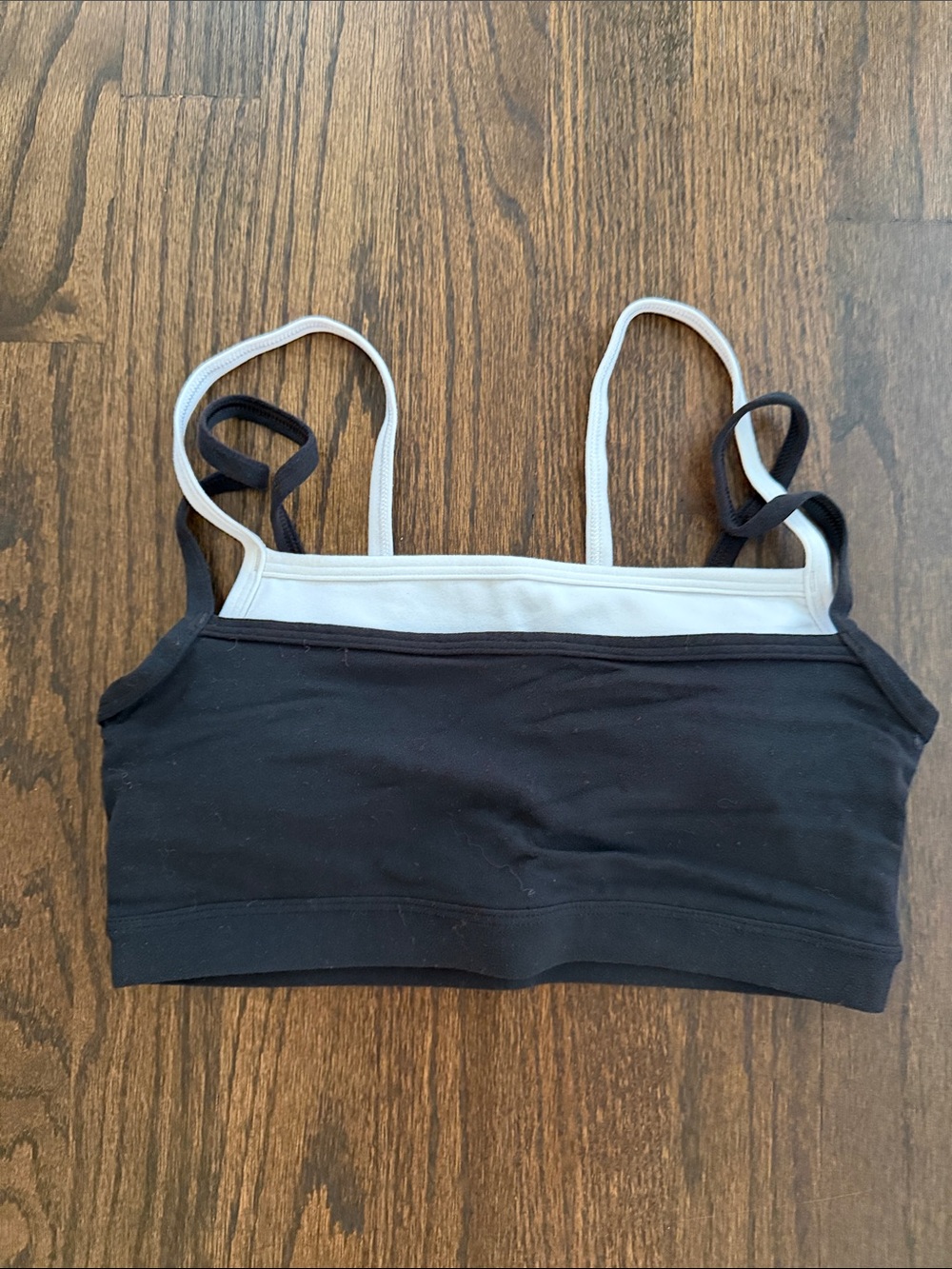 Abercrombie & Fitch Black Bralette with White Trim